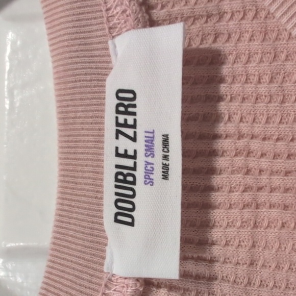 NEW Double Zero Waffle Knit Top - Picture 3 of 5